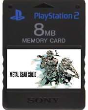 METAL GEAR SOLID 1 2 3 | CARTÃO DE MEMÓRIA ECONOMIZA | 100% Desbloqueio! PS1 PS2 Snake Eater comprar usado  Enviando para Brazil