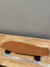 Retrospec Quip Vintage Skate 22,5" Mini Cruiser Marrom Placa Rodas Marinha, usado comprar usado  Enviando para Brazil