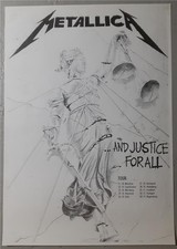 Pôster da turnê européia Metallica: And Justice for all comprar usado Pôster da turnê européia Metallica: And Justice for all comprar usado  Enviando para Brazil