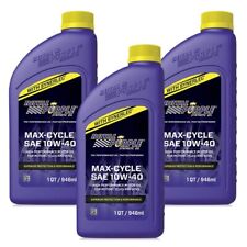 3LT Olio Motore Moto Sint Royal Purple 10W40 Max Cycle Alte Prestazioni, używany na sprzedaż  Wysyłka do Poland