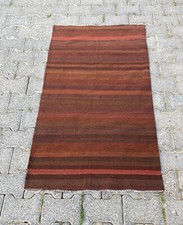 Tapete de lã orgânica Kilim, 2,4 x 4,5 pés marrom, tapete de quarto, tapete decorativo de cozinha comprar usado  Enviando para Brazil