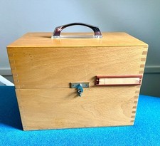 Vintage karteikasten massiv gebraucht kaufen  Reichenschwand