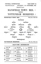 Mansfield town tottenham for sale  DERBY