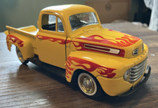 Yellow Maisto 1/25 1948 Ford F1 Hot Rod Pickup Truck Diecast - LIMPO QUASE PERFEITO comprar usado  Enviando para Brazil