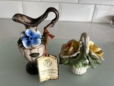 Vintage capidemonte figurines for sale  BENFLEET