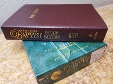 2001 Criswell Baptist Study Edition Bible NKJV Bonded Leather UNUSED LNIB L@@K🌟 comprar usado 2001 Criswell Baptist Study Edition Bible NKJV Bonded Leather UNUSED LNIB L@@K🌟 comprar usado  Enviando para Brazil