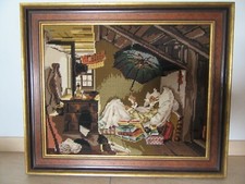 Gobelin stickbild holzrahmen gebraucht kaufen  Landshut