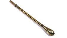 Usado, Ouro vintage (?) Canudo de chá mate com filtro BOMBILLA banhado comprar usado  Enviando para Brazil