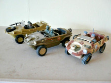 3 TAMIYA KIT PINTADO DE PLÁSTICO 1:35 CONSTRUÍDO WW2 VOLKSWAGEN SCHWIMMWAGENS PARA REPARO comprar usado  Enviando para Brazil