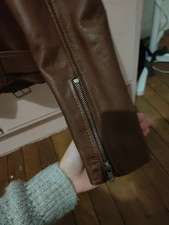 Perfecto cuir marron d'occasion  Saint-Just-Sauvage