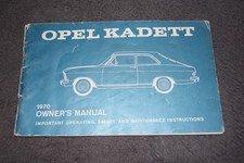 Betriebsanleitung / Owner's Manual Opel Kadett B US-Ausführung 1970 comprar usado  Enviando para Brazil