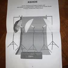 Usado, 3x Kit de Iluminação de Guarda-chuva Lâmpada de Estúdio Suporte de Fundo de Musselina para Fotografia comprar usado Usado, 3x Kit de Iluminação de Guarda-chuva Lâmpada de Estúdio Suporte de Fundo de Musselina para Fotografia comprar usado  Enviando para Brazil