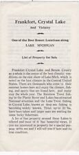Frankfort land sale for sale  Lake Ann
