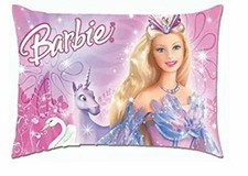 Travesseiro de bebê Barbie de veludo com estampa digital (12 x 18 polegadas), usado comprar usado  Enviando para Brazil