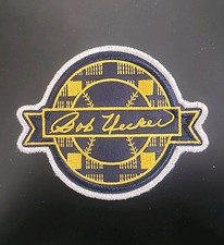 Usado, Camiseta de beisebol Milwaukee Brewers Bob Uecker Patch Memorial nova em folha 2025 comprar usado  Enviando para Brazil