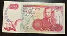 Seychelles 100 rupees usato  Spedire a Italy