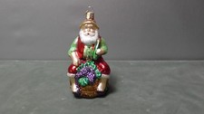 Enfeite de Natal Old World Natal OWC barril de vinho copo de Papai Noel comprar usado  Enviando para Brazil