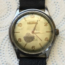 Rzadki męski Vintage DELBANA Cal. 465 17j działa, ale nie serwisowany na sprzedaż  PL