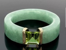 Jade ring peridot gebraucht kaufen  Düsseldorf