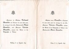Faire part mariage d'occasion  Le Teil