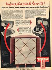 Advertising 1958 teppaz d'occasion  Expédié en Belgium