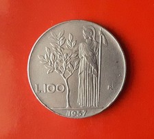 100 lire 1957 usato  Cerveteri