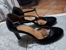 Salomés cuir noires d'occasion  Fumel