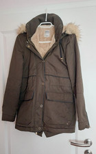 Braune winterjacke kapuze gebraucht kaufen  Lenting