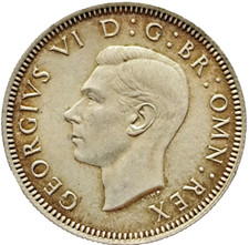 1945 KING GEORGE VI PRATA XELIM MOEDA ESCOCESA NÃO CIRCULADA (CR703) comprar usado  Enviando para Brazil