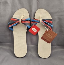 Sandálias chinelos clássicas femininas genuínas Havaianas You St Tropez tamanho 7/8 comprar usado  Enviando para Brazil