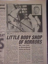 MANCHETES DE JORNAL VINTAGE ~ ASSASSINATO SERIAL KILLER JEFFREY DAHMER PRESO 1991 comprar usado  Enviando para Brazil