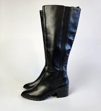 Botas de montar altas Bleecker & Bond Gabbi para mujer talla 6,5 cuero negro precio de venta sugerido por el fabricante 90 USD segunda mano  Embacar hacia Mexico