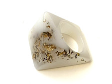 Bague plastique blanc d'occasion  Paris XV