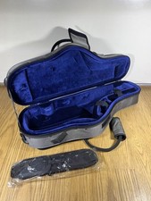 Estojo Pro Pac para saxofone tenor Pro contornado - cinza cinza forro azul com alça comprar usado  Enviando para Brazil
