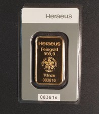 Goldbarren unze feingold gebraucht kaufen  Tamm