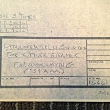 Usado, VINTAGE F W W W W WOOLWORTH PROJETO DESENHO CONEXÃO ÁGUA VINHO CACHORRO-QUENTE VAPORIZADOR comprar usado  Enviando para Brazil