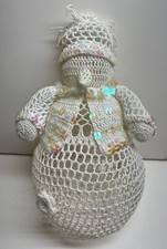 Snowman vintage crocheted for sale  New Holstein