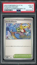 Pokemon PSA 9 Thai Paradise Resort SV-P Campeonato Mundial 2023 Promoción Mundial segunda mano  Embacar hacia Mexico