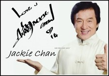 Jackie chan autographed for sale  WHITLEY BAY