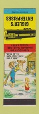 Matchbook cover gigler for sale  USA