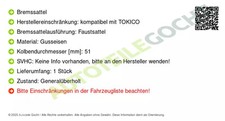 Bremssattel bremszange daihats gebraucht kaufen  Bautzen