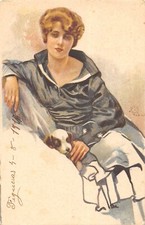 Postcard fantasy elegant d'occasion  Expédié en Belgium