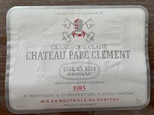 étiquette château pape d'occasion  Toul
