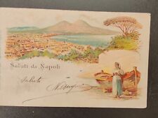 Cartolina napoli 1900 usato  Alessandria