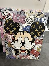 Banksy style mickey for sale  POTTERS BAR