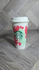 Starbucks white reusable for sale  WELSHPOOL