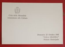 Mirandola. cartolina ottobre usato  Mirandola