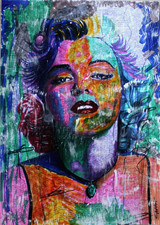 Original painting marylin d'occasion  Lorgues