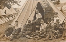 Soldiers outside tent for sale  WORTHING
