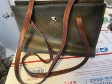 Bolsa de ombro AFANDI Firenze couro italiano genuíno preta bolsa fina Itália comprar usado  Enviando para Brazil